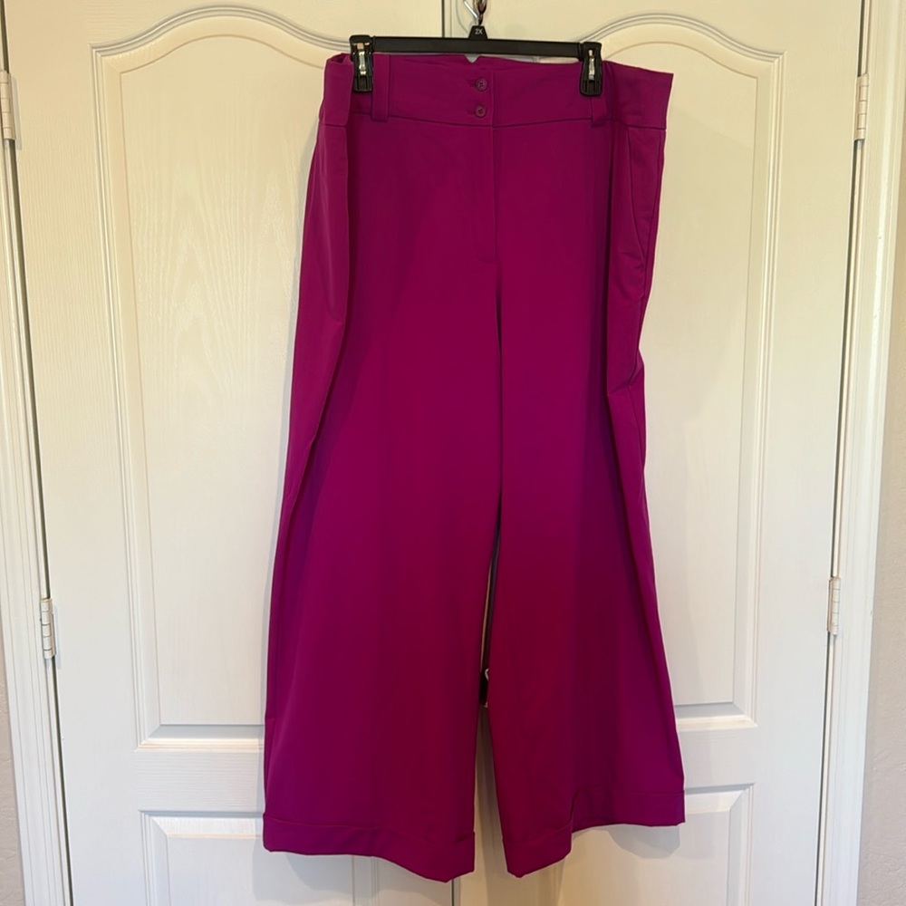 Lane Bryant Wide Leg Cuffed Trousers